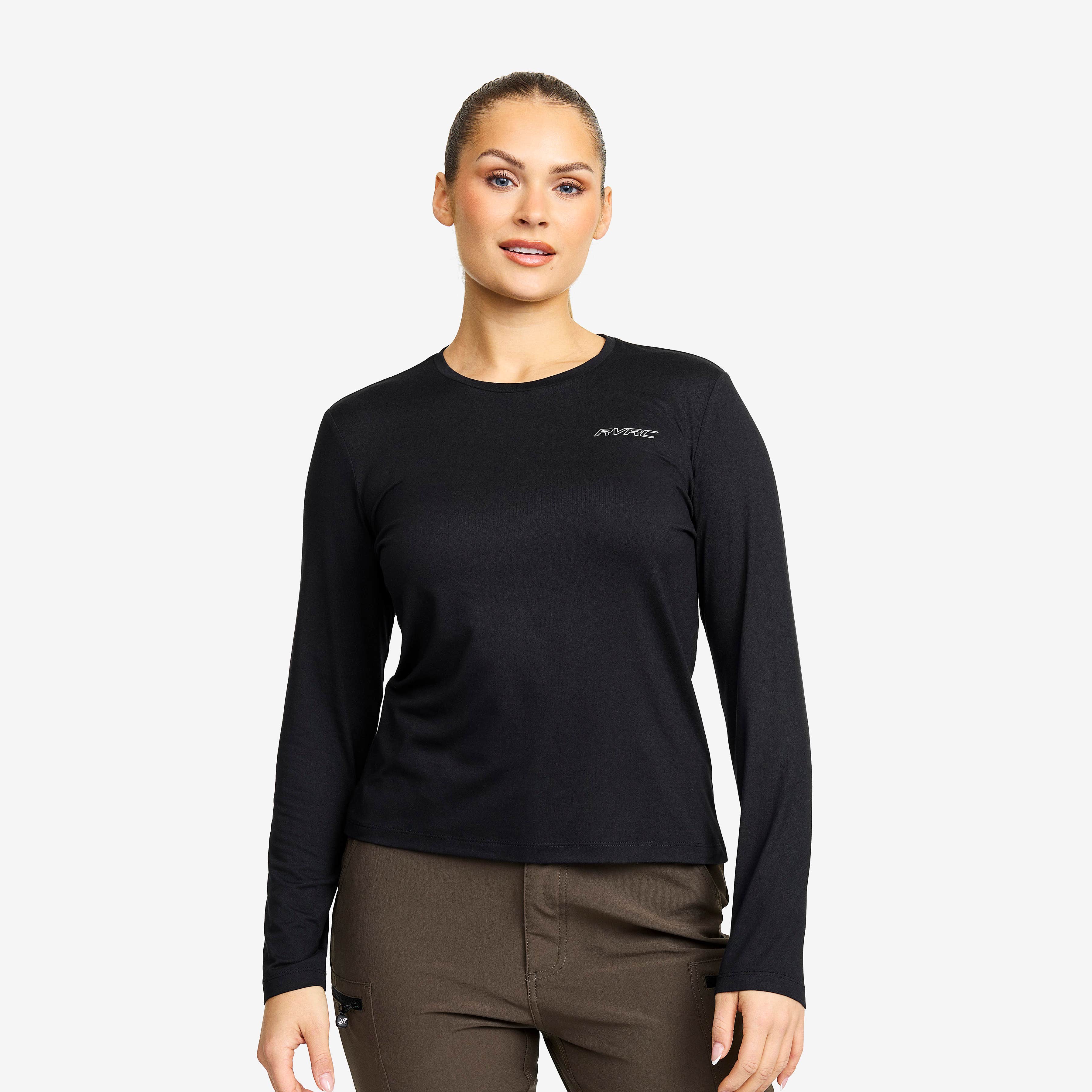 Mission Long-sleeved T-shirt Dame Black