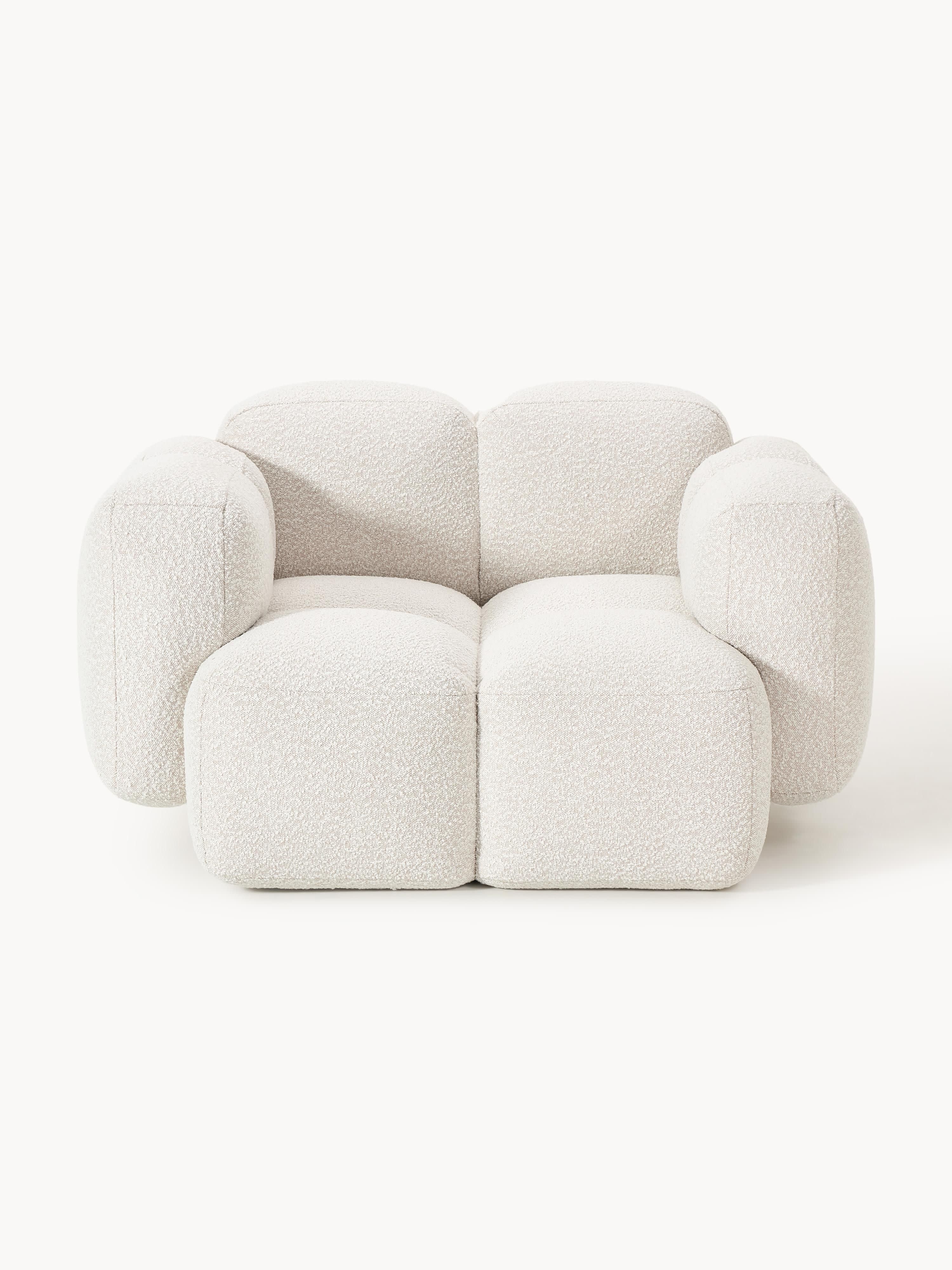 Loungefauteuil Tayla van bouclé