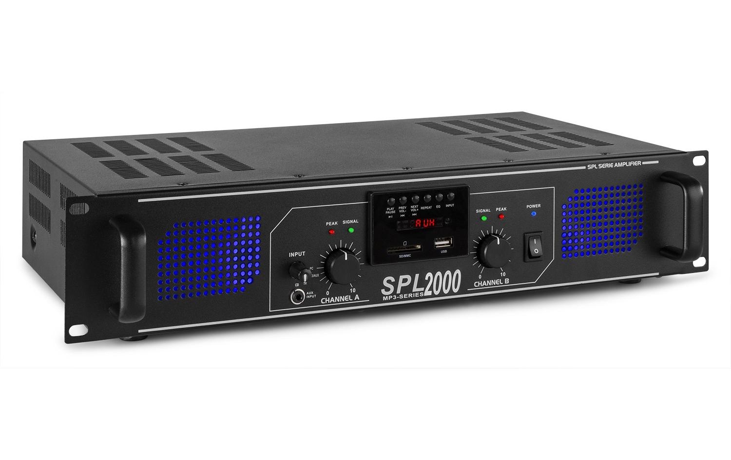 Endstufe SPL 2000 Mpx3<br>Endstufe mit 2x 500 Watt