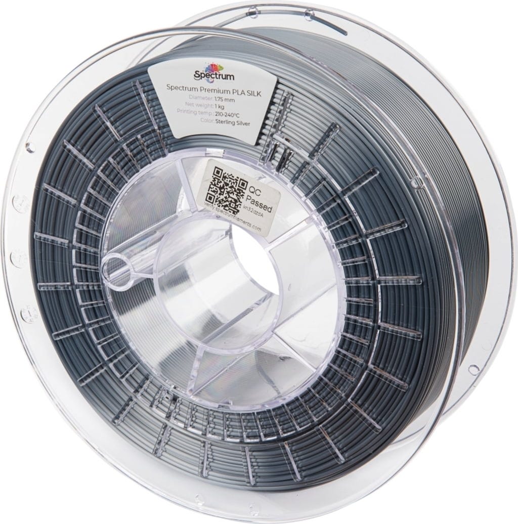 Spectrum  SILK PLA Sterling Silver, 1,75 mm (1.000 g)    PLA-Filament mit Silk-Effekt