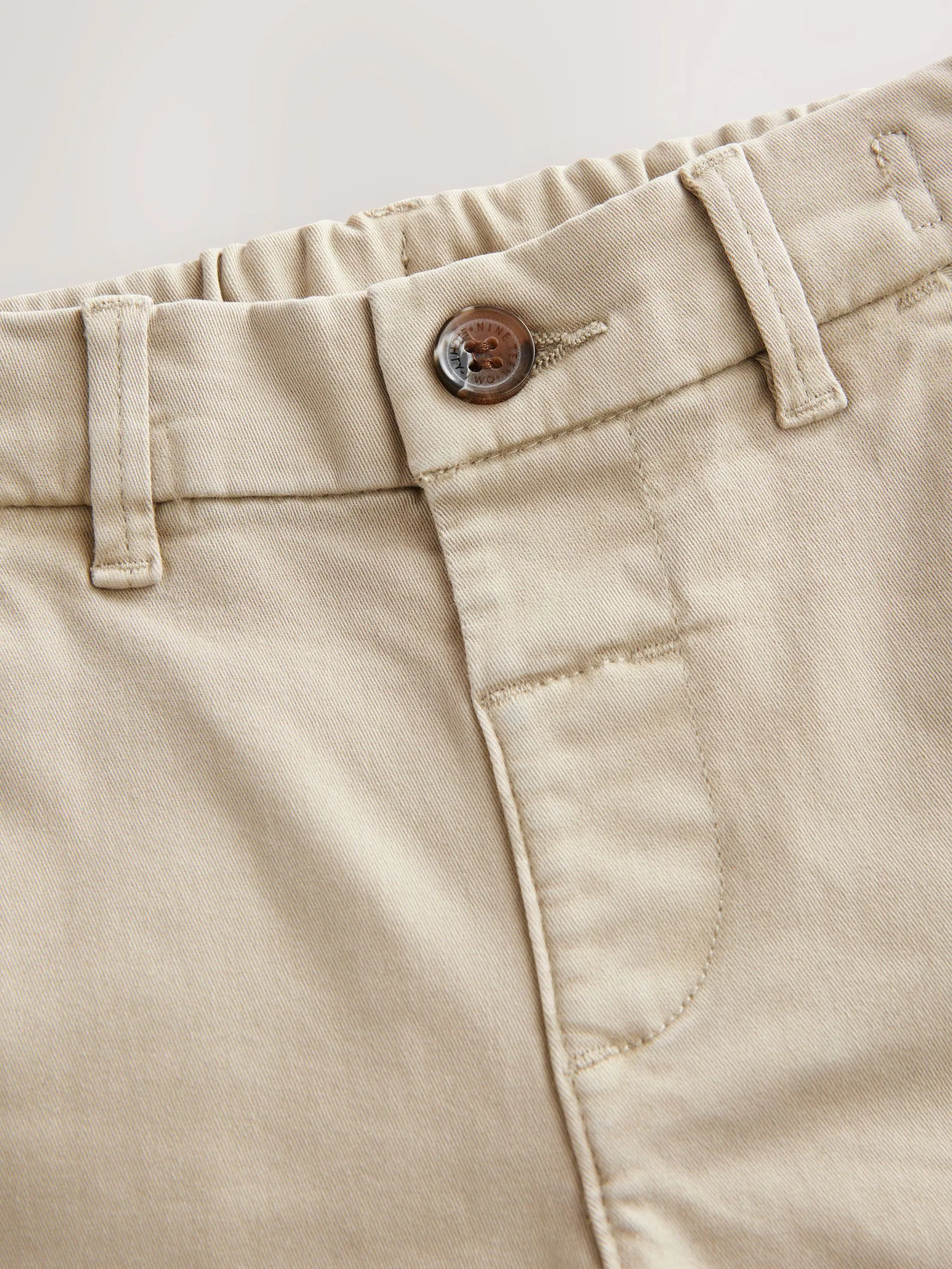 Pastelgeel - Stretch Chino Broek (3mnd-7jr)