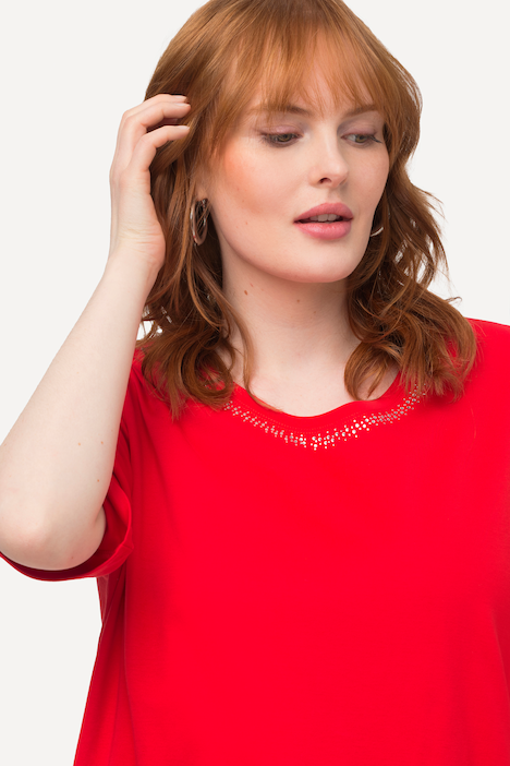 T-Shirt, A-Linie, Rundhals, Halbarm, Pima Cotton