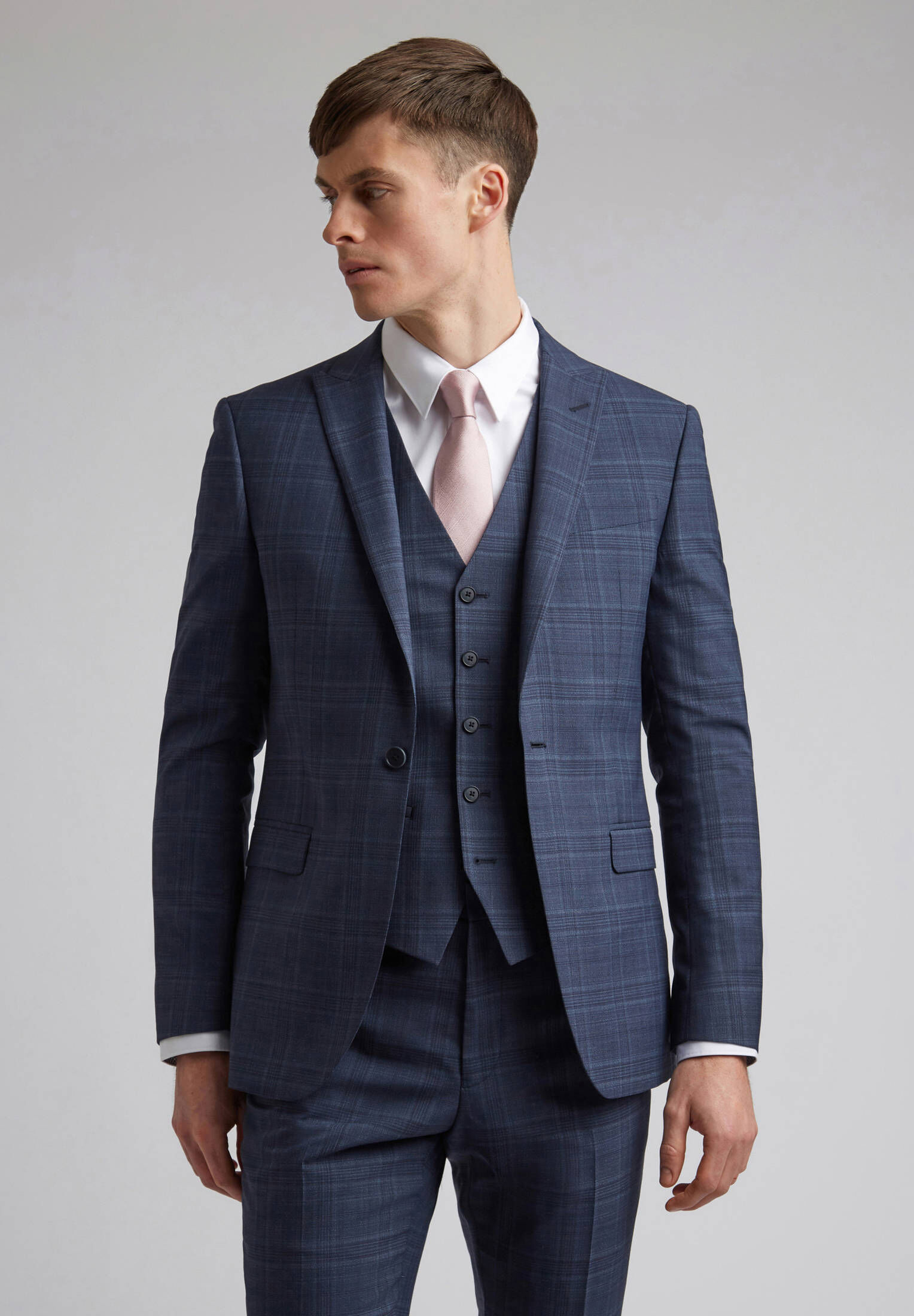 Ted Baker| Herren Jacke Navy Tonal Check