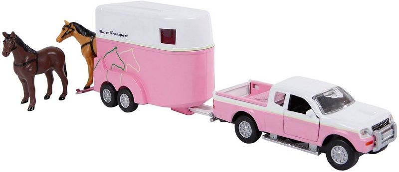 Kids Globe - Mitsubishi - Speelgoedvoertuig - Roze - Metaal