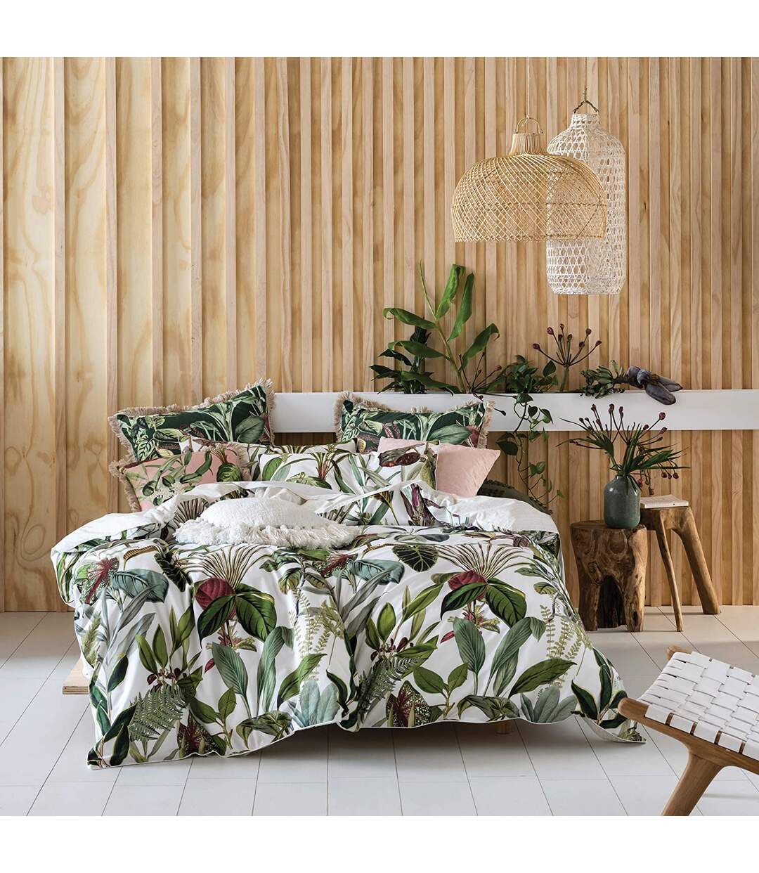 Linen House - Parure de lit WONDERPLANT (Multicolore) - UTRV1840