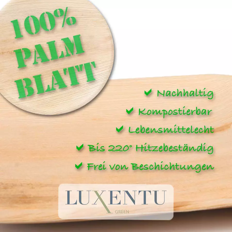 Luxentu Einwegschalen 11.5 x 11.5 cm 25er Set natur