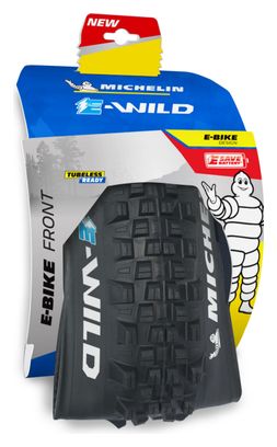 Pneu VTT Michelin E-Wild Front Competition Line 29'' Plus Tubeless Ready Souple Skinwall Gravity Shield E-GUM-X E-Bike Ready