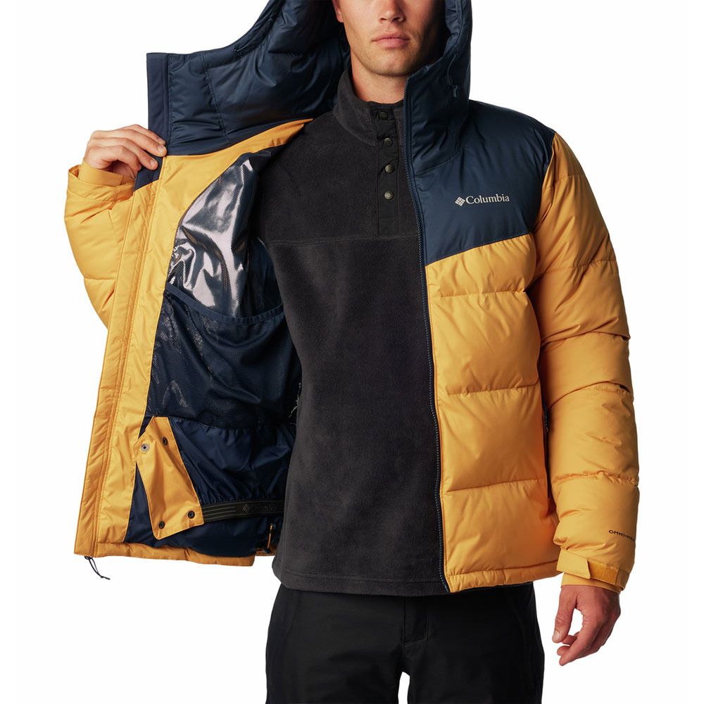 Columbia ICELINE RIDGE - Doudoune ski Homme yellow