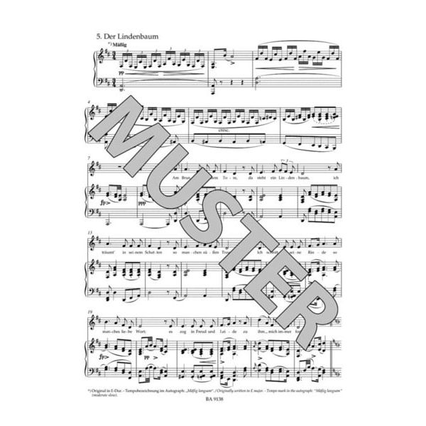 Bärenreiter Schubert Winterreise Mittel
