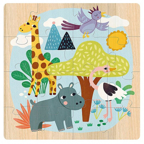 Vilac puzzels dieren van de wereld - 3x16st
