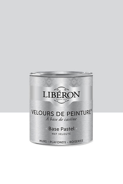 Peinture multisupport murs, plafonds et boiseries Velours de peinture blanc etretat Libéron 0,5L