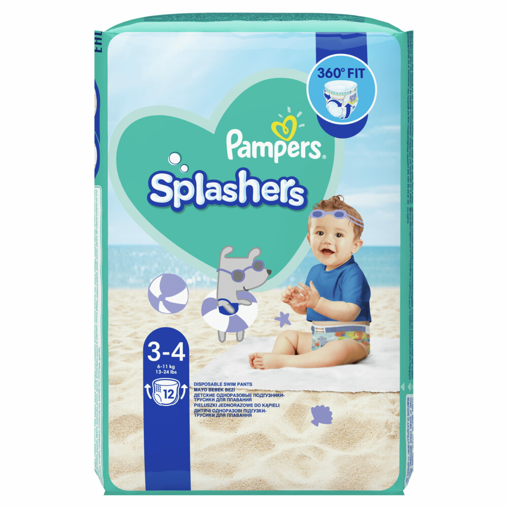 Pampers Splashers Zwemluiers Maat 3-4 (6-11 kg)12 stuks
