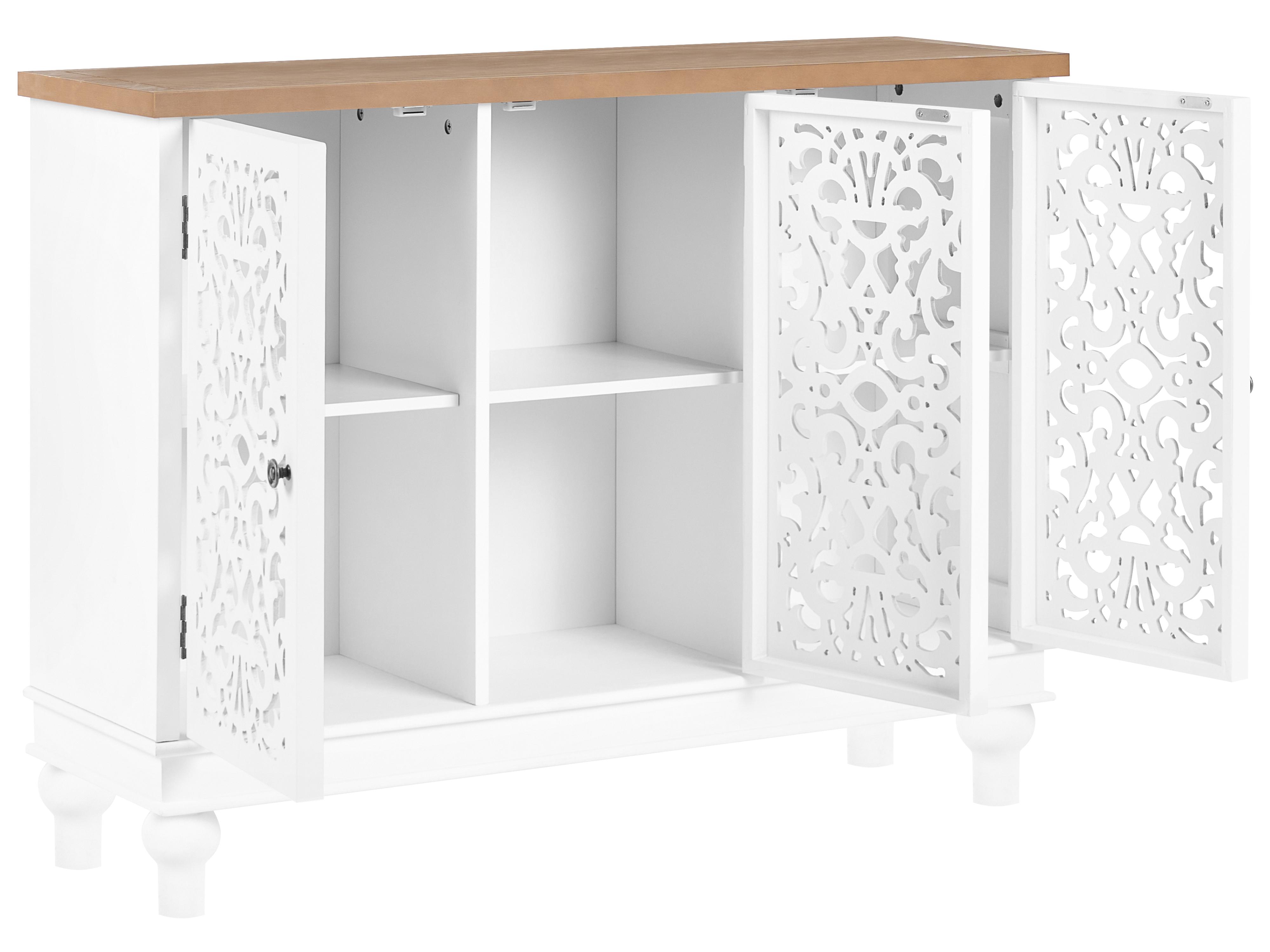 Dressoir met 3 deuren KATHERINE Wit