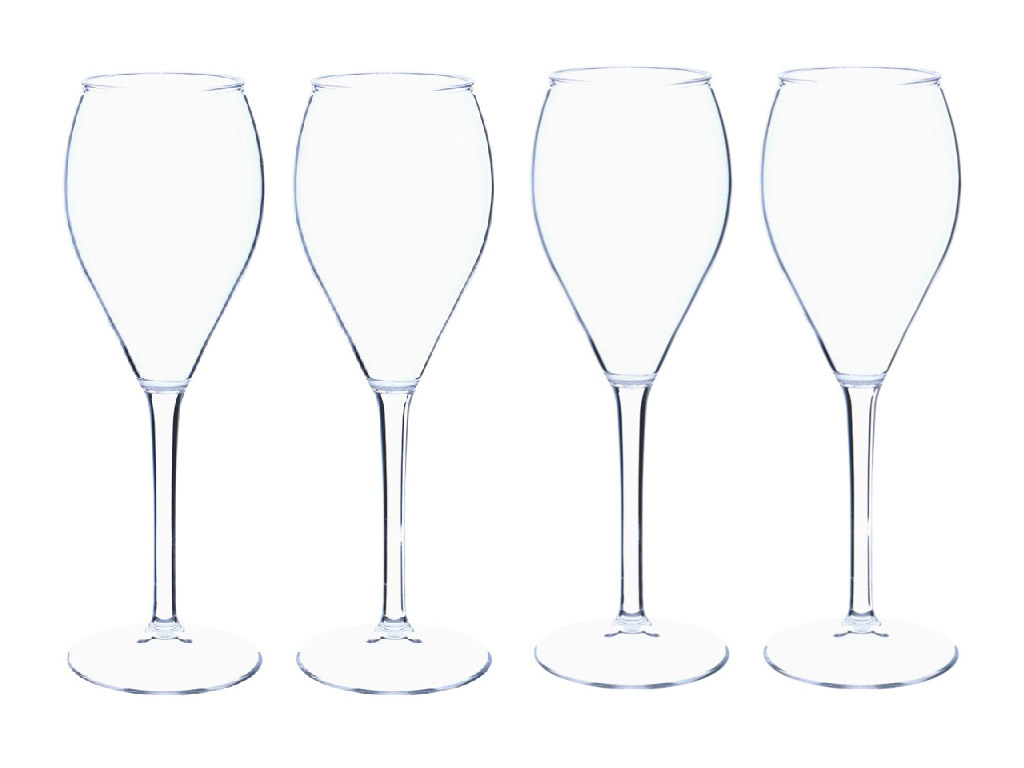 Travellife lua champagneglas - Set van 4
