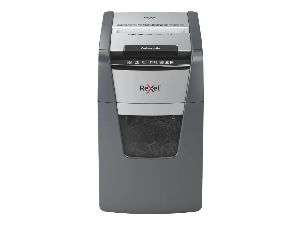 Makulator Rexel Optimum AutoFeed  150X krydsmakulering 4x28 mm (P-4)