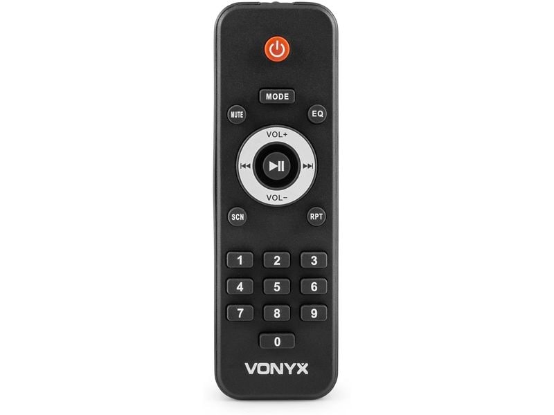 Vonyx PA-System VSA700 Tragbares All-in-One-Audiosystem mit 2 UHF-Handmikrofonen