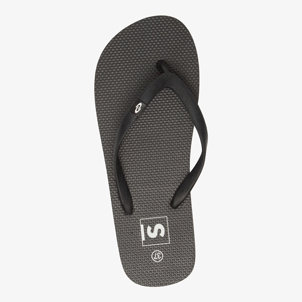 Dames teenslippers zwart
