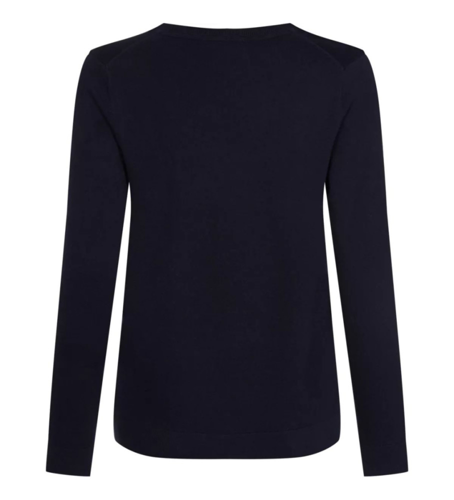 Suéter Tommy Hilfiger com costura azul-marinho