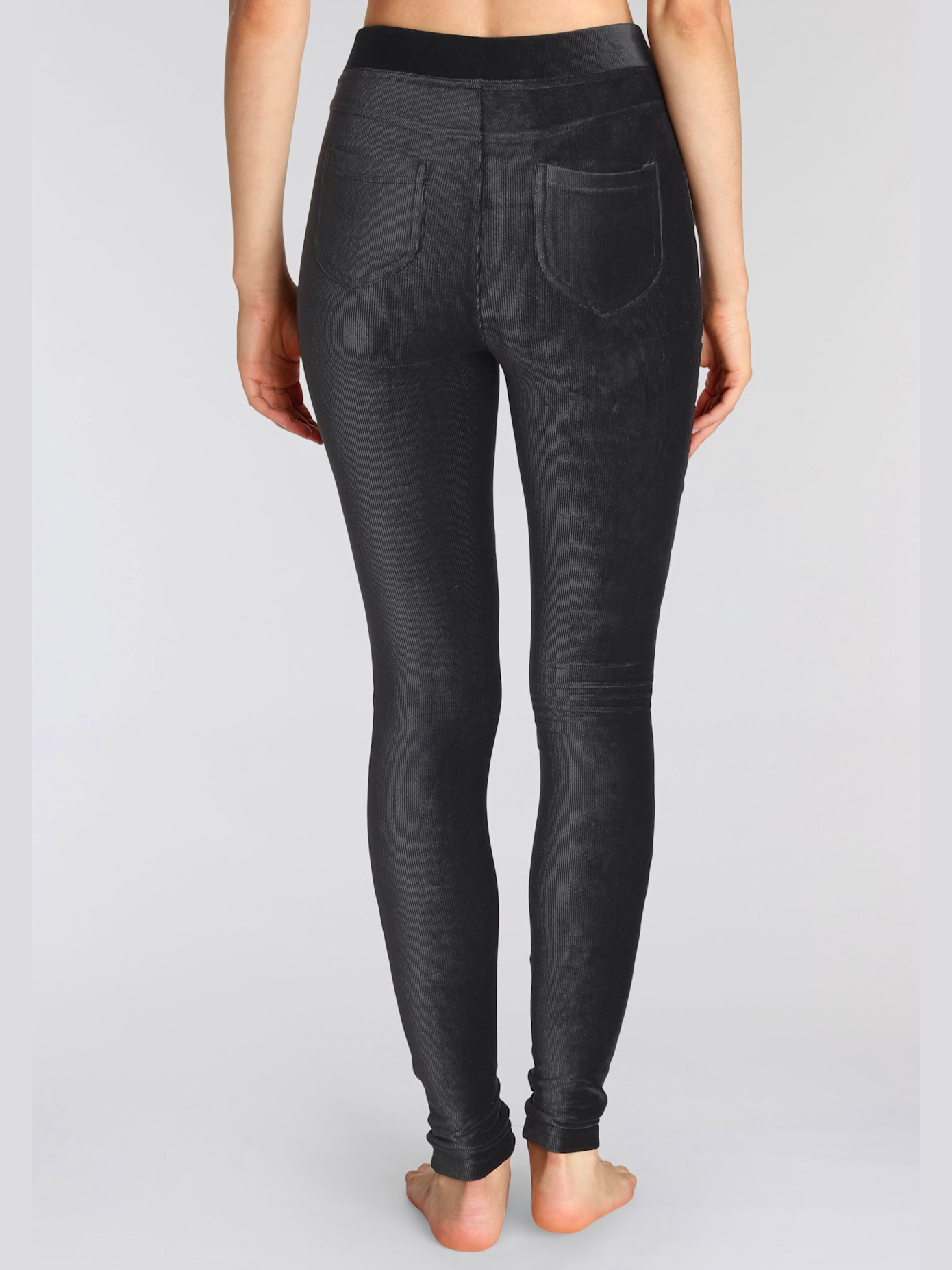 Legging basique en velours côtelé