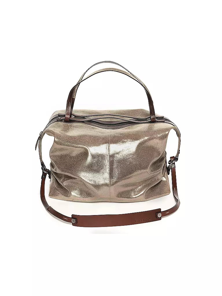 INA KENT Ledertasche - Henkeltasche DELA EDEN ED. 1 silber