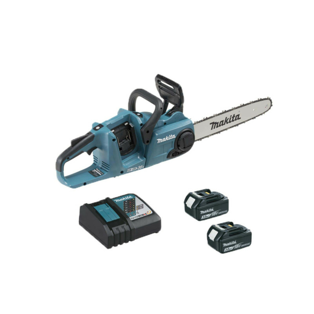Tronçonneuse brushless makita 36v - 2 batteries 3.0ah 18v - 1 chargeur dc18rc duc353rf2