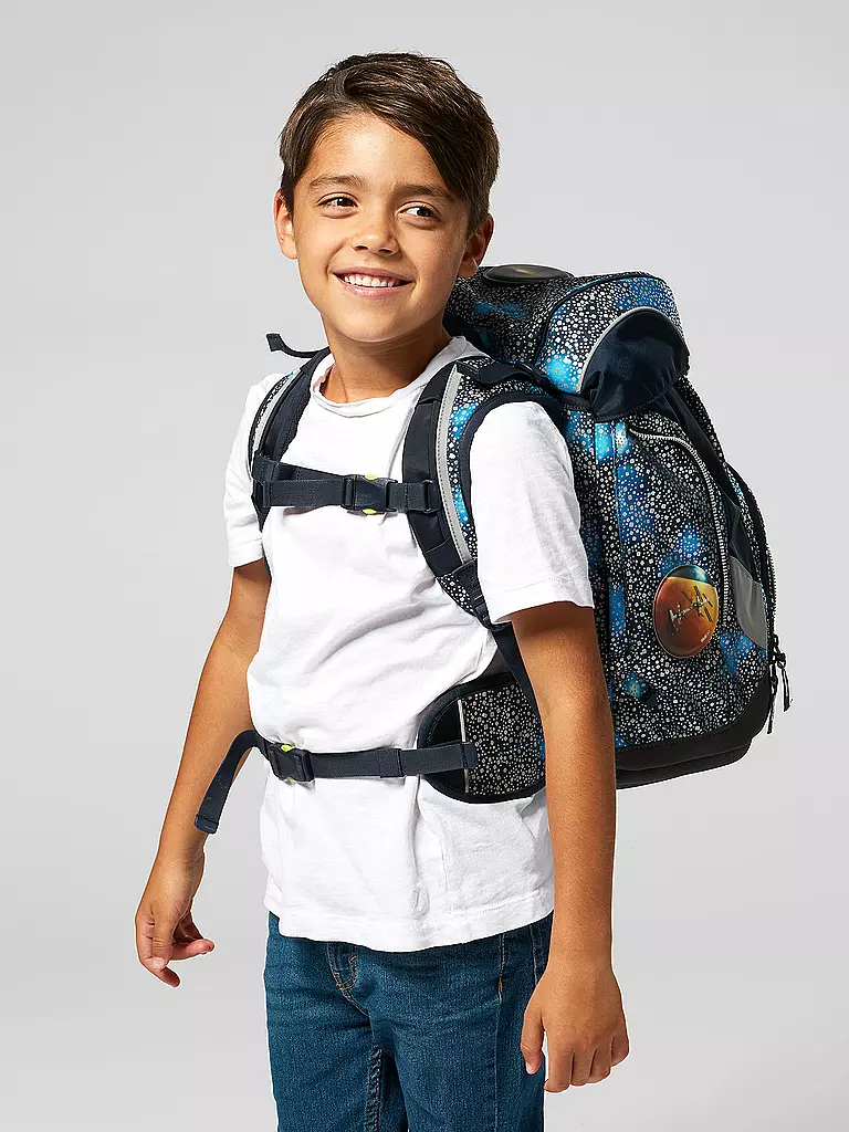 ERGOBAG Schultaschen Set 6tlg. Pack - Bär Anhalter durch die Galaxie dunkelblau