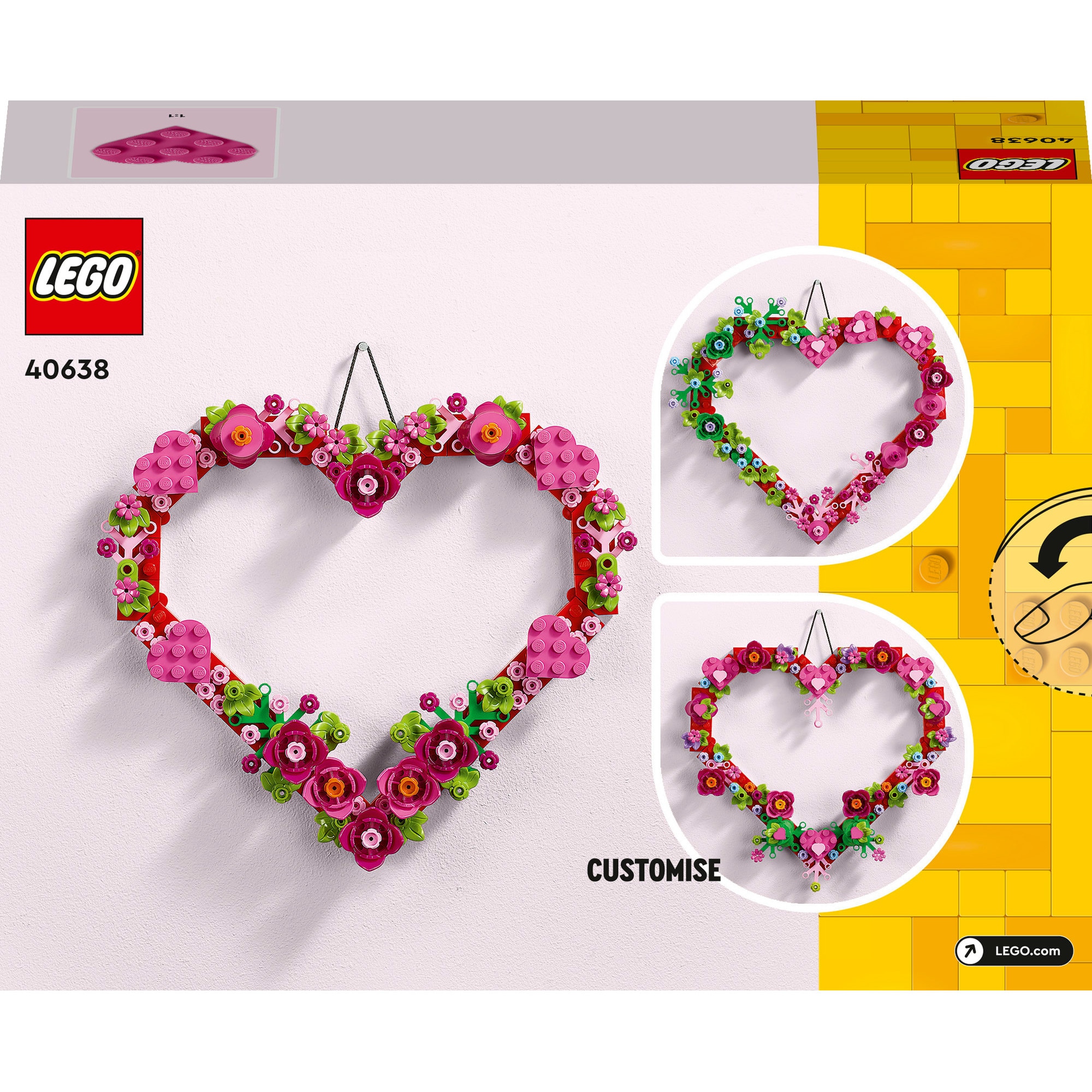 LEGO Konstruktionsspielzeug Herz-Deko