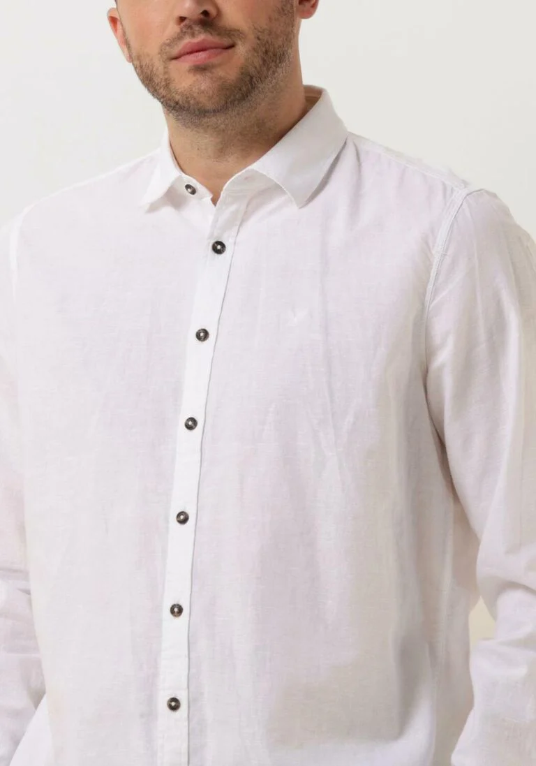 PME LEGEND ecru pme legend casual overhemd long sleeve shirt ctn/linen