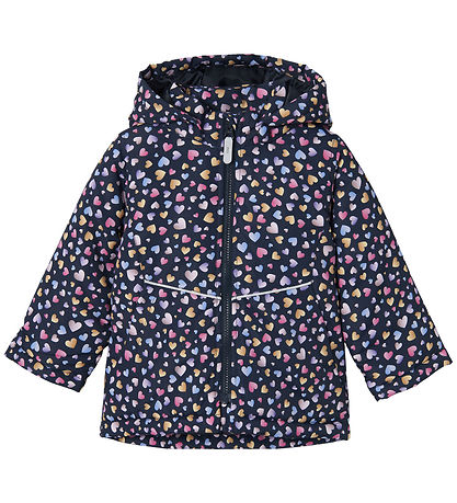Name It Winterjacke - Noos - NmfMaxi - Dark Sapphire/Heart