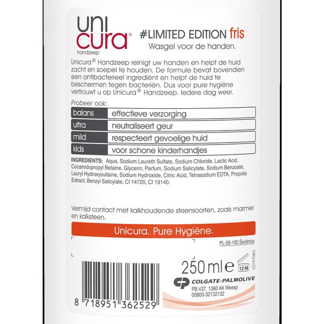 Unicura Limited Edition Handzeep 250 ML