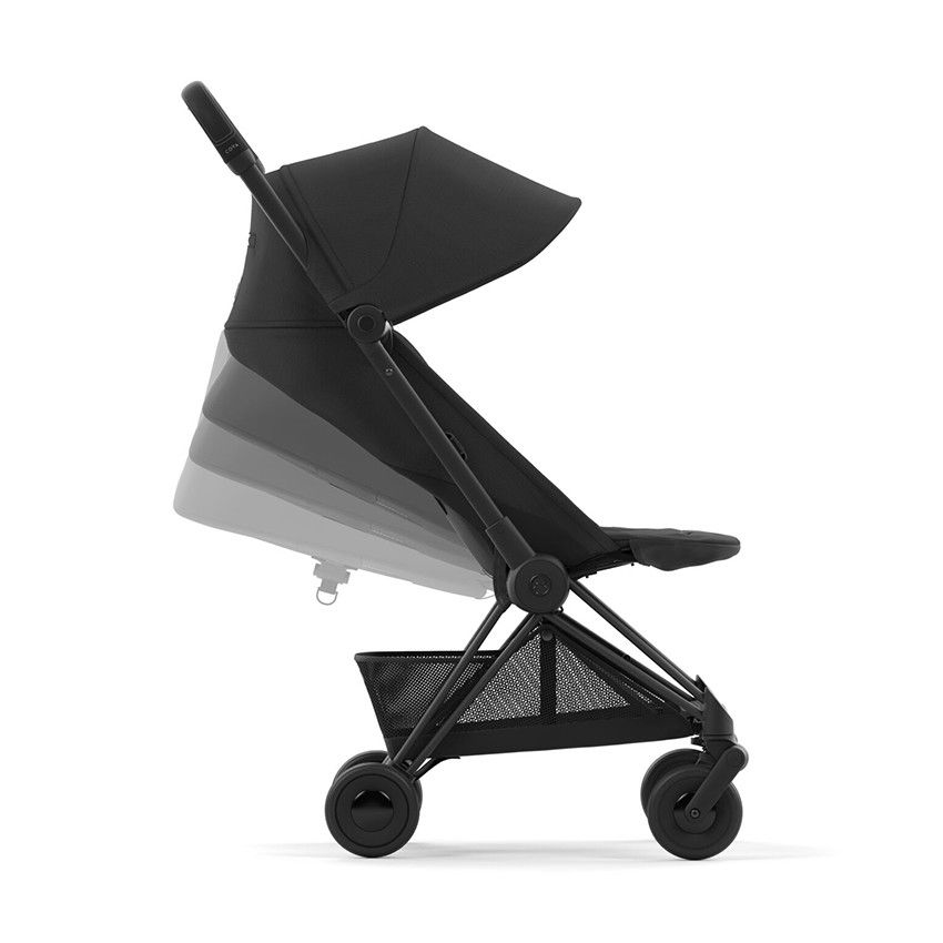 Poussette ultra-compacte Coya matt black/sepia black - Ecru