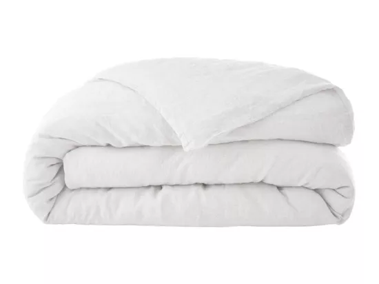 Housse de couette 220 x 240 en lin lavé blanc - LUISA