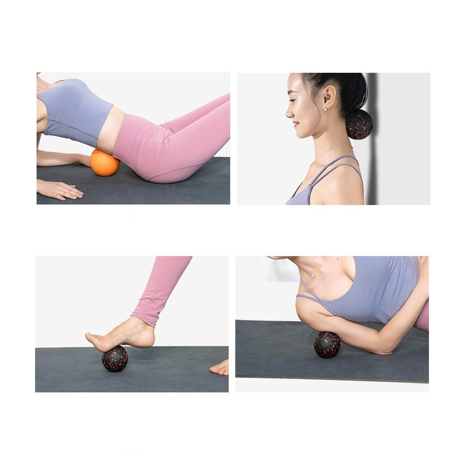 (Ø80mm) Multifunktionale Faszienkugel Fitness Massage Ball - Schwarz