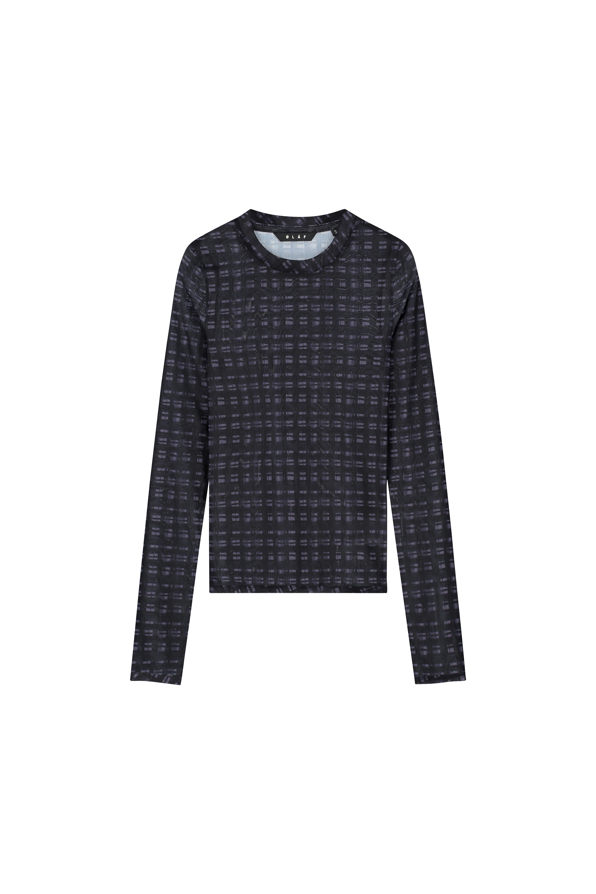 OLAF Top WMN WINDOW CHECK TOP Noir
