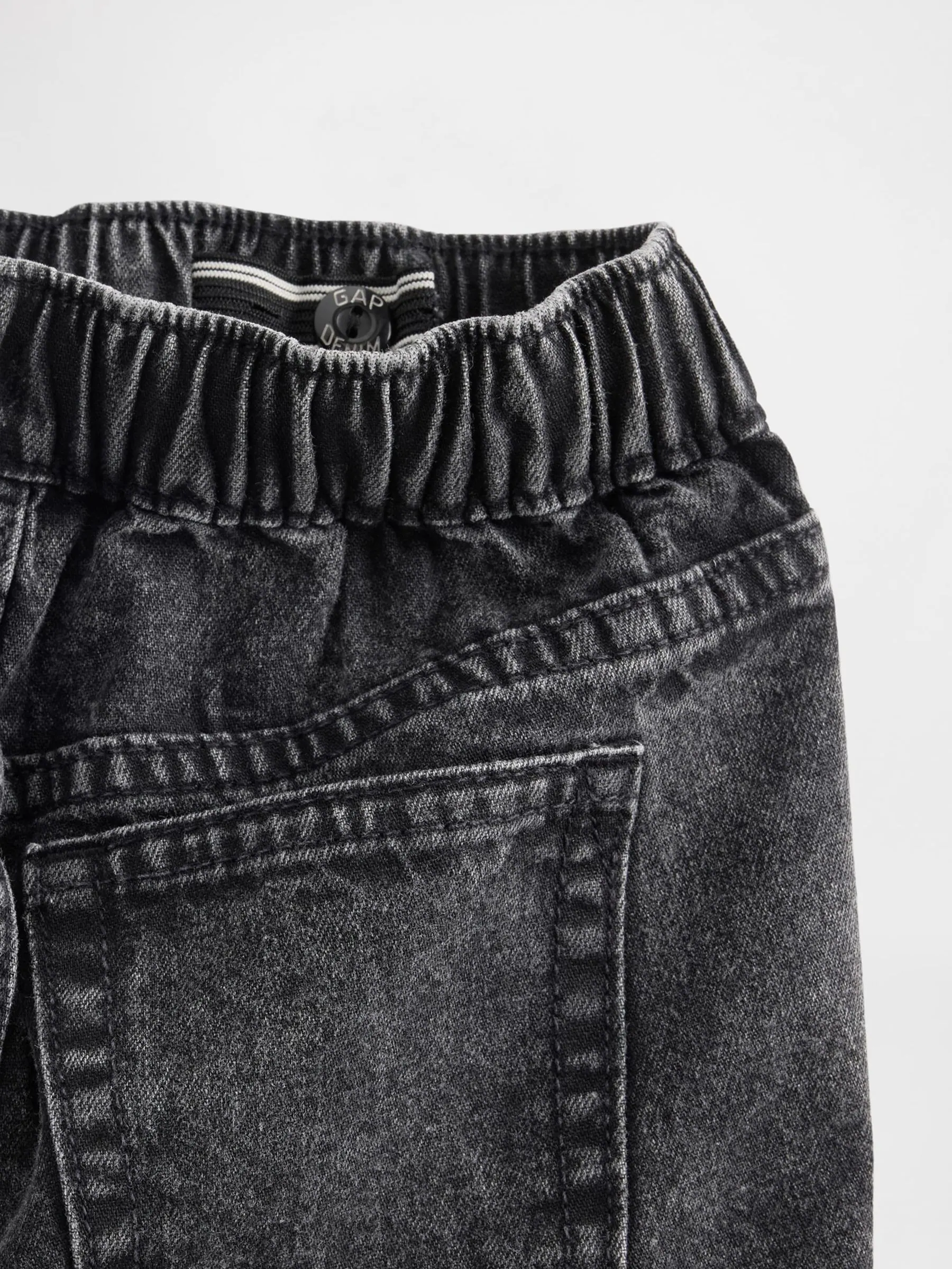 Zwart - Gap pull-on barrel jeans (6mnd-5jr)
