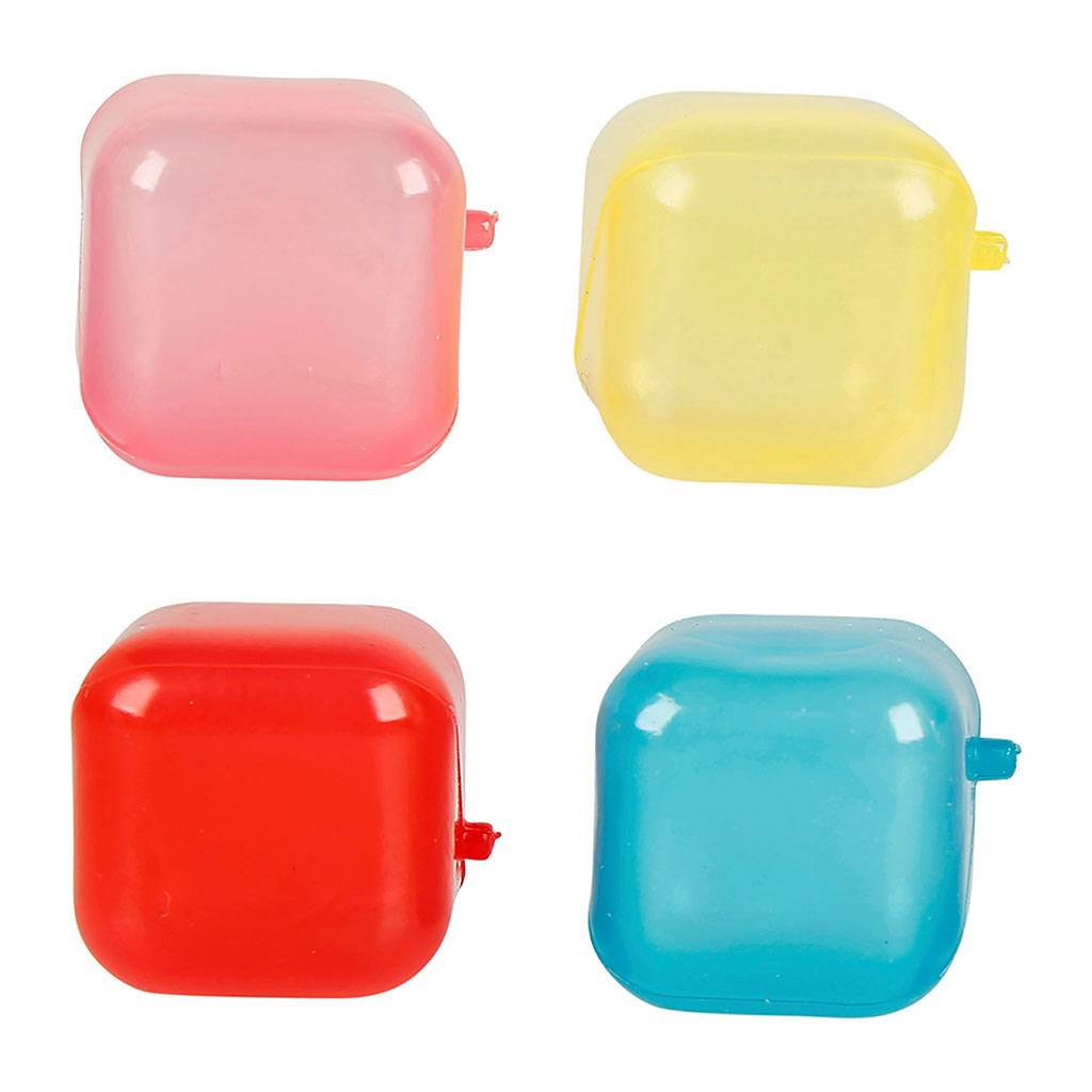 Lot de 18 glaçons réutilisables en plastique multicolores