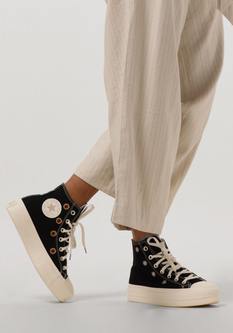 CONVERSE zwarte converse hoge sneaker chuck taylor all star lift