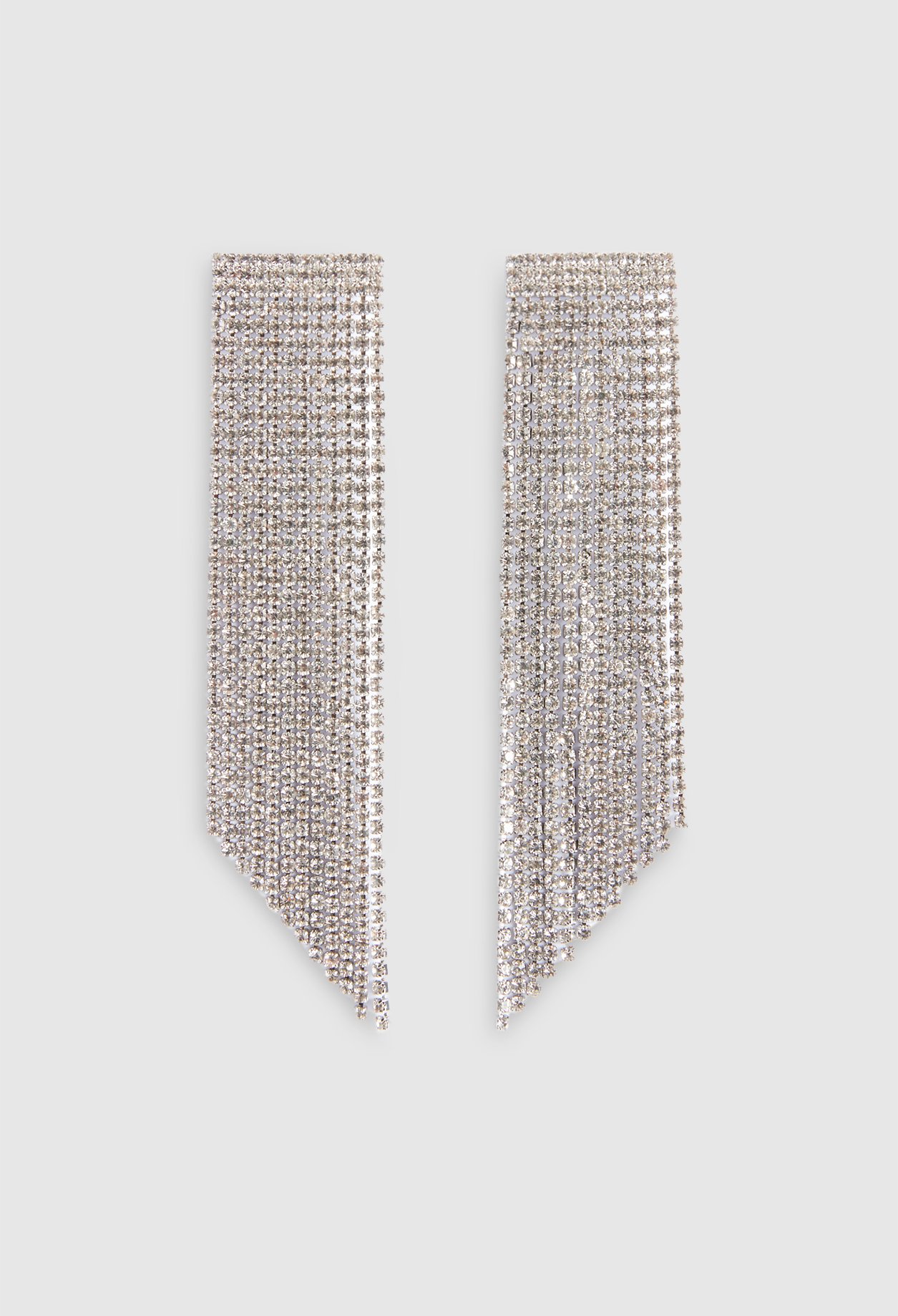 Boucles d'oreilles argent strass