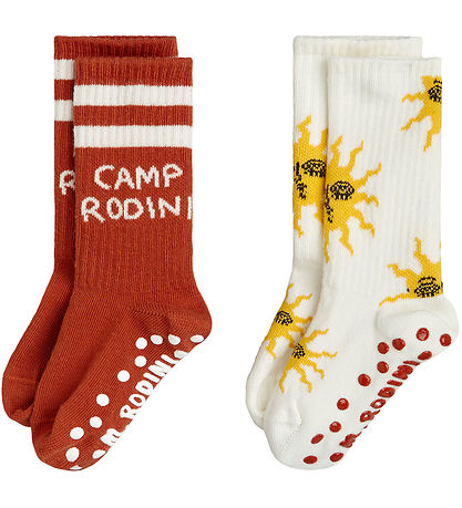 Mini Rodini Socken - 2er-Pack - Sonne - Multi