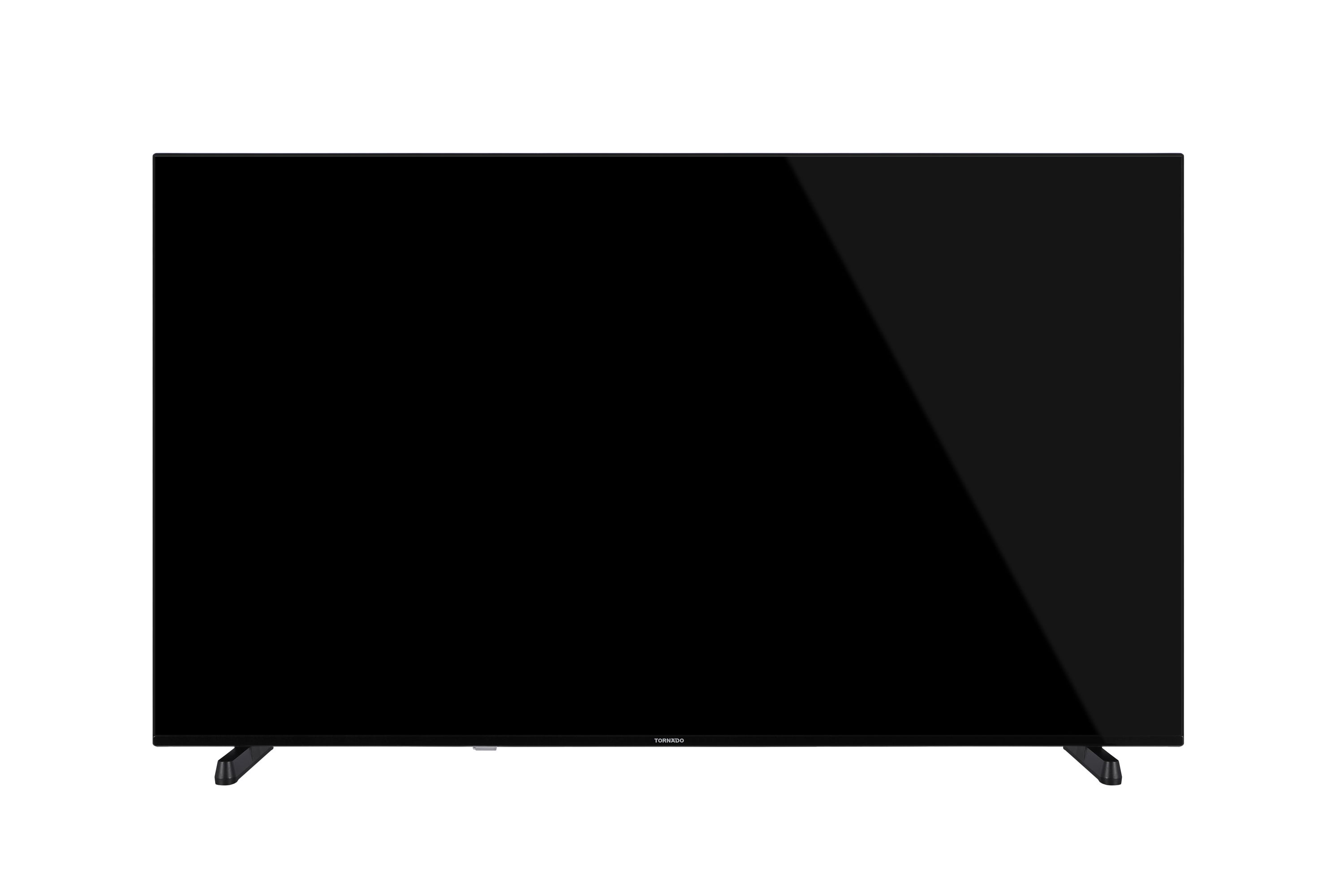 Tornado LINUX Smart TV 65 Zoll 4K Ultra HD, Rahmenlos, mit integriertem Receiver
