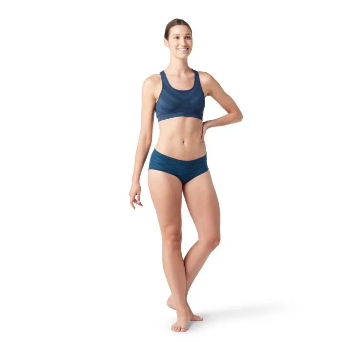 Smartwool Dame Undertøj og basislag Merino Sport Seamless Racerback Bra Blå