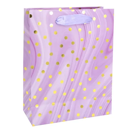 Idena Geschenktasche Dot lila 18x23x8cm FSC-Mix