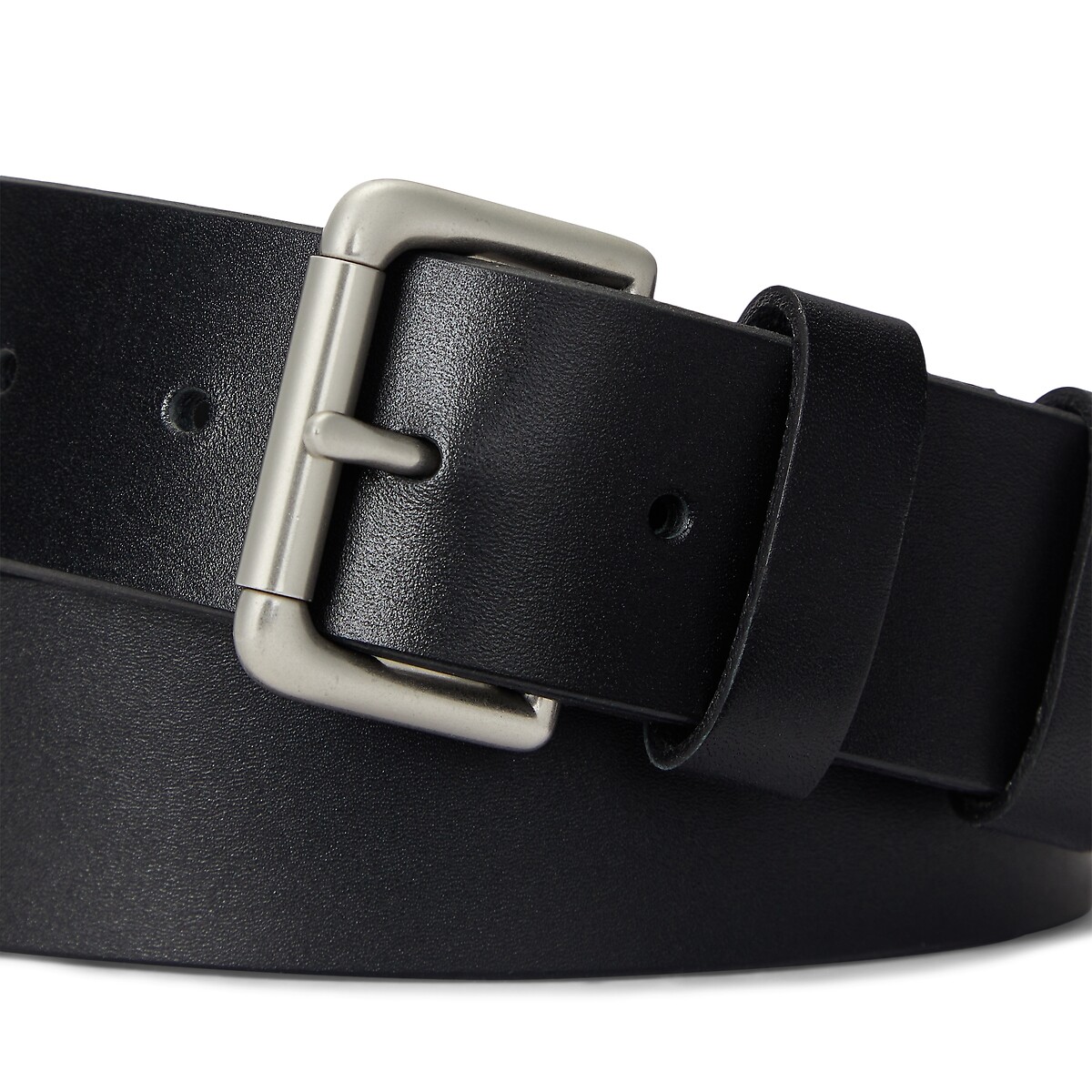 Cinto de couro POLO RALPH LAUREN com fivela prateada