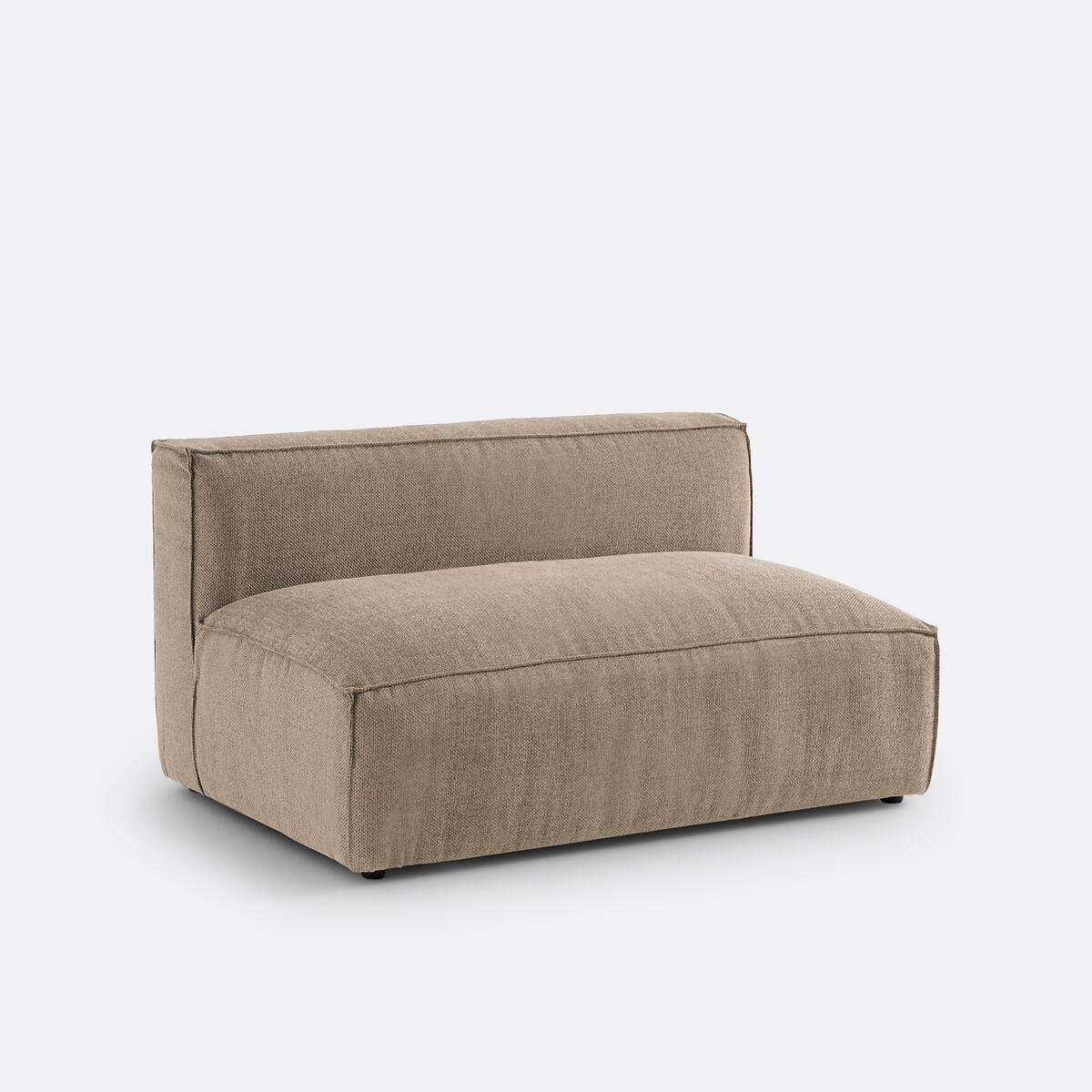 LA REDOUTE INTERIEURS<br>Sofá modular de 2 lugares em tecido texturizado, Seven