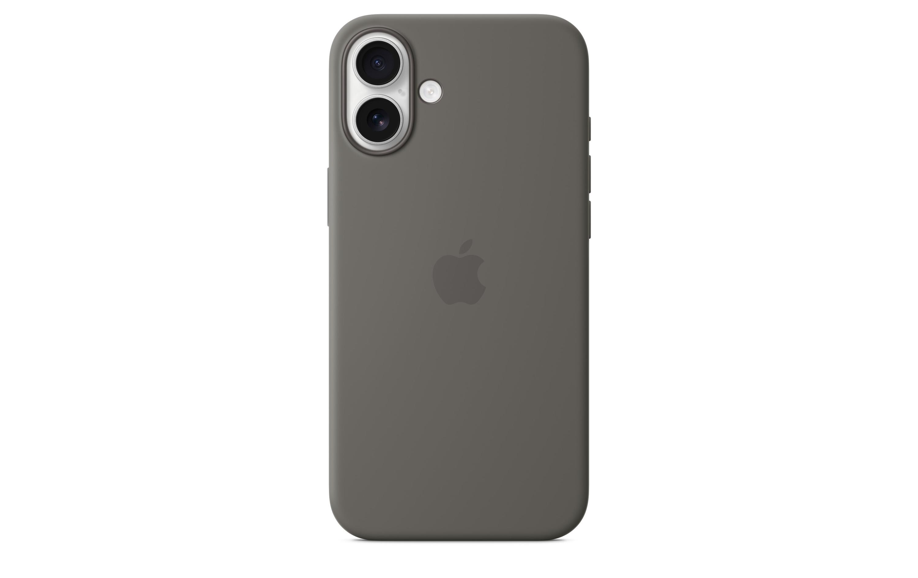 Silicone Case mit MagSafe iPhone 16 Plus SteingrauSilikon-Backcover mit «MagSafe» für das Apple iPhone 16 Plus