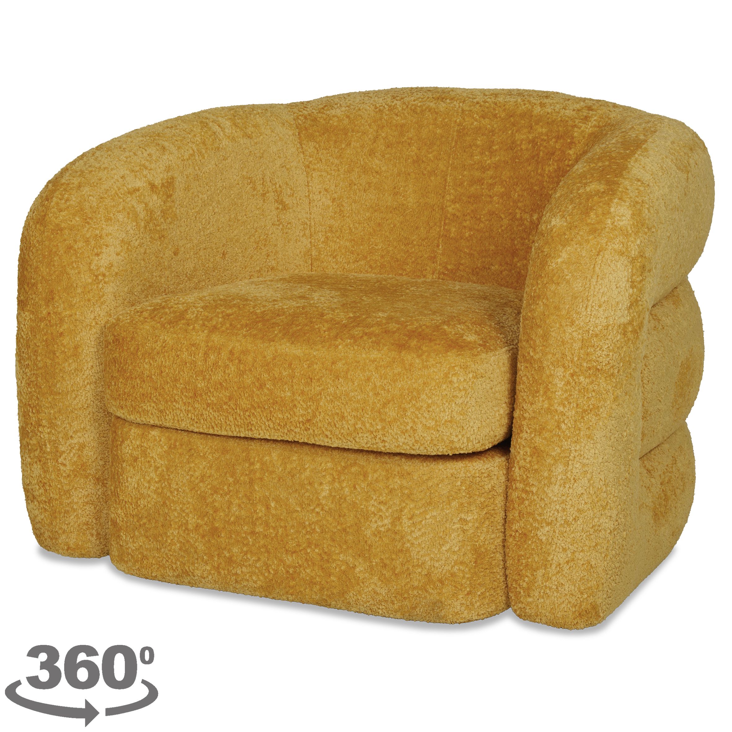 Draaifauteuil Cherita B96 x D94 x H94 cm