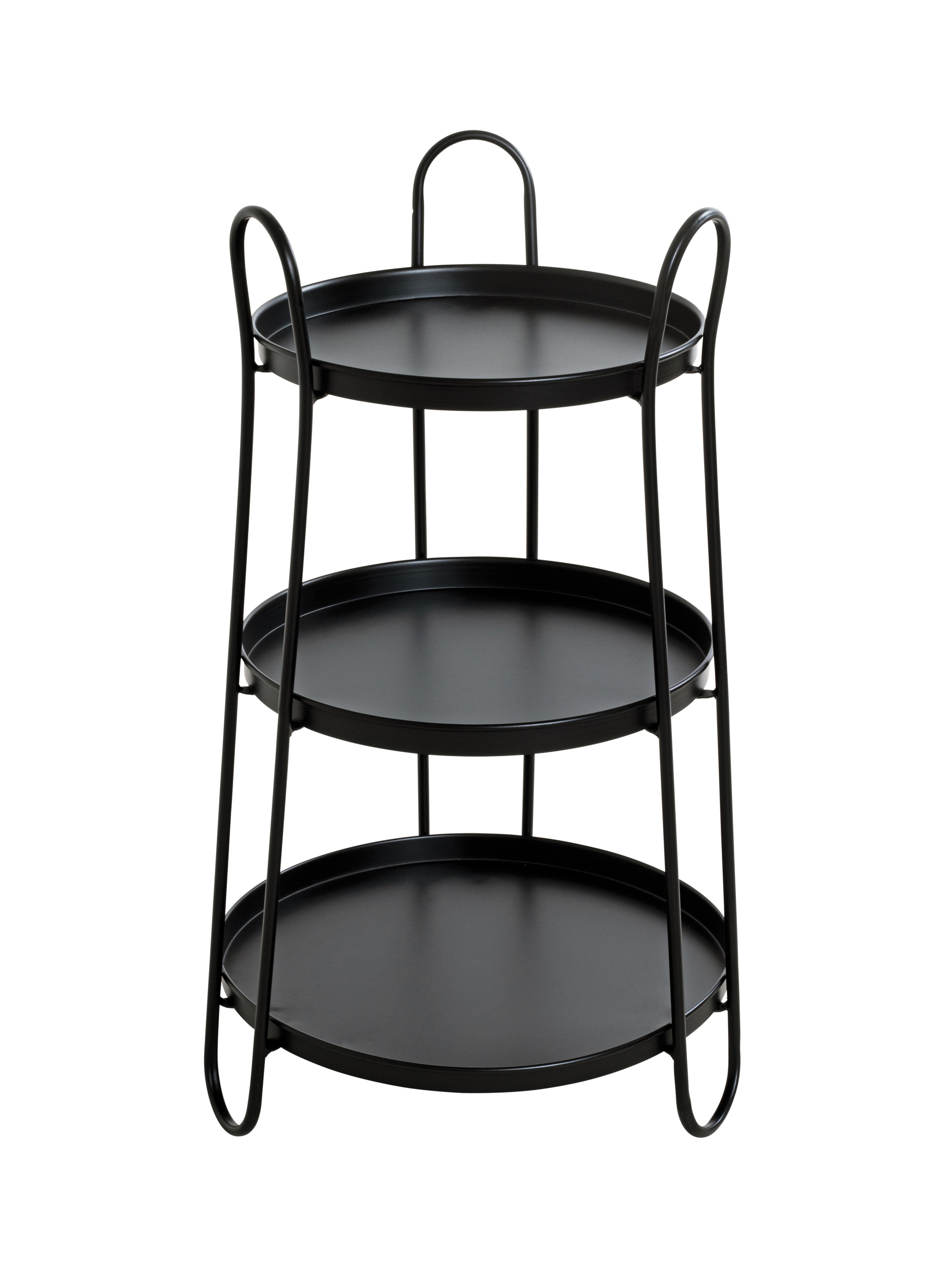 Beistelltisch 43 x 43 cm schwarz