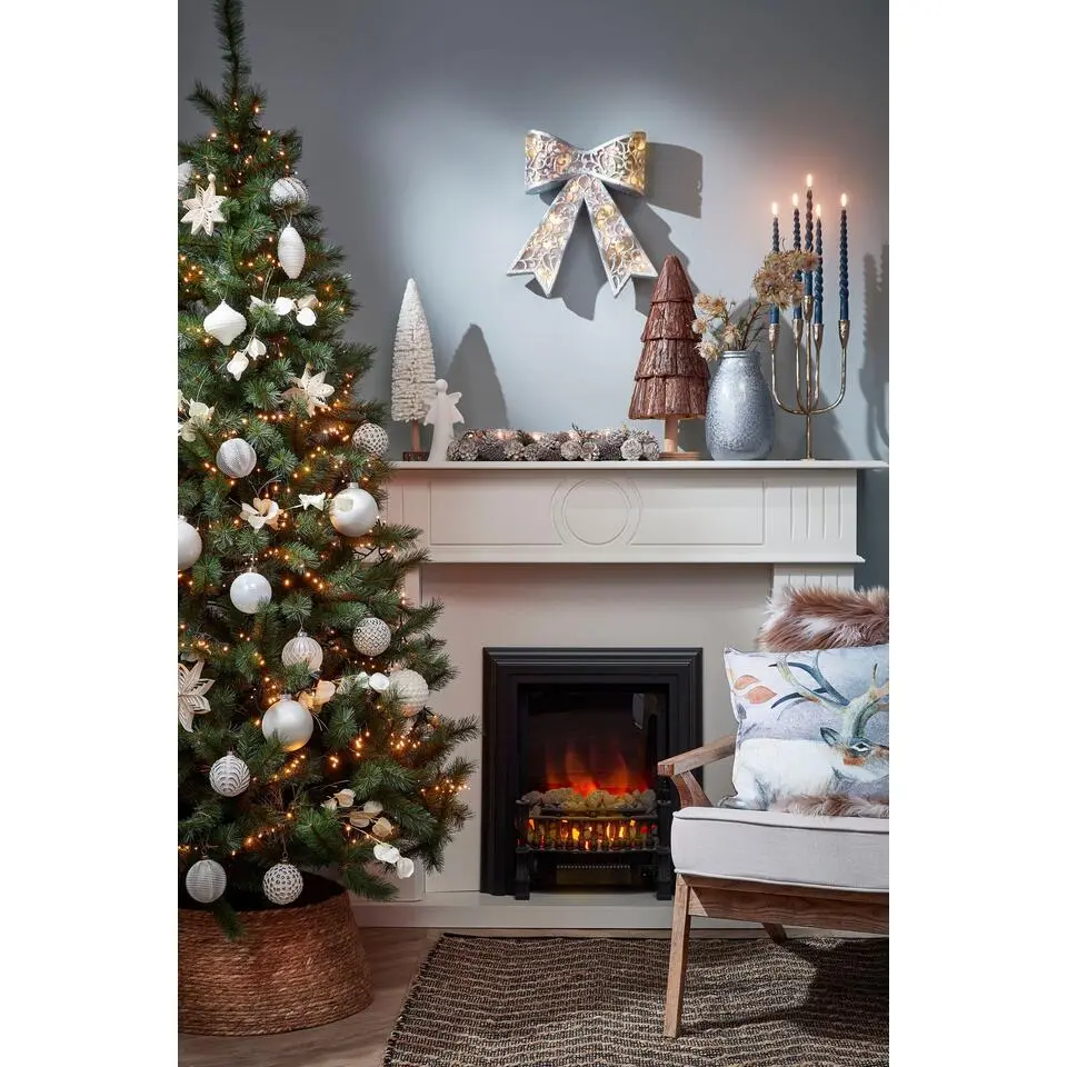 House of Seasons Kerstboomrok - H26 x Ø50 cm - Zeegras - Naturel Bruin