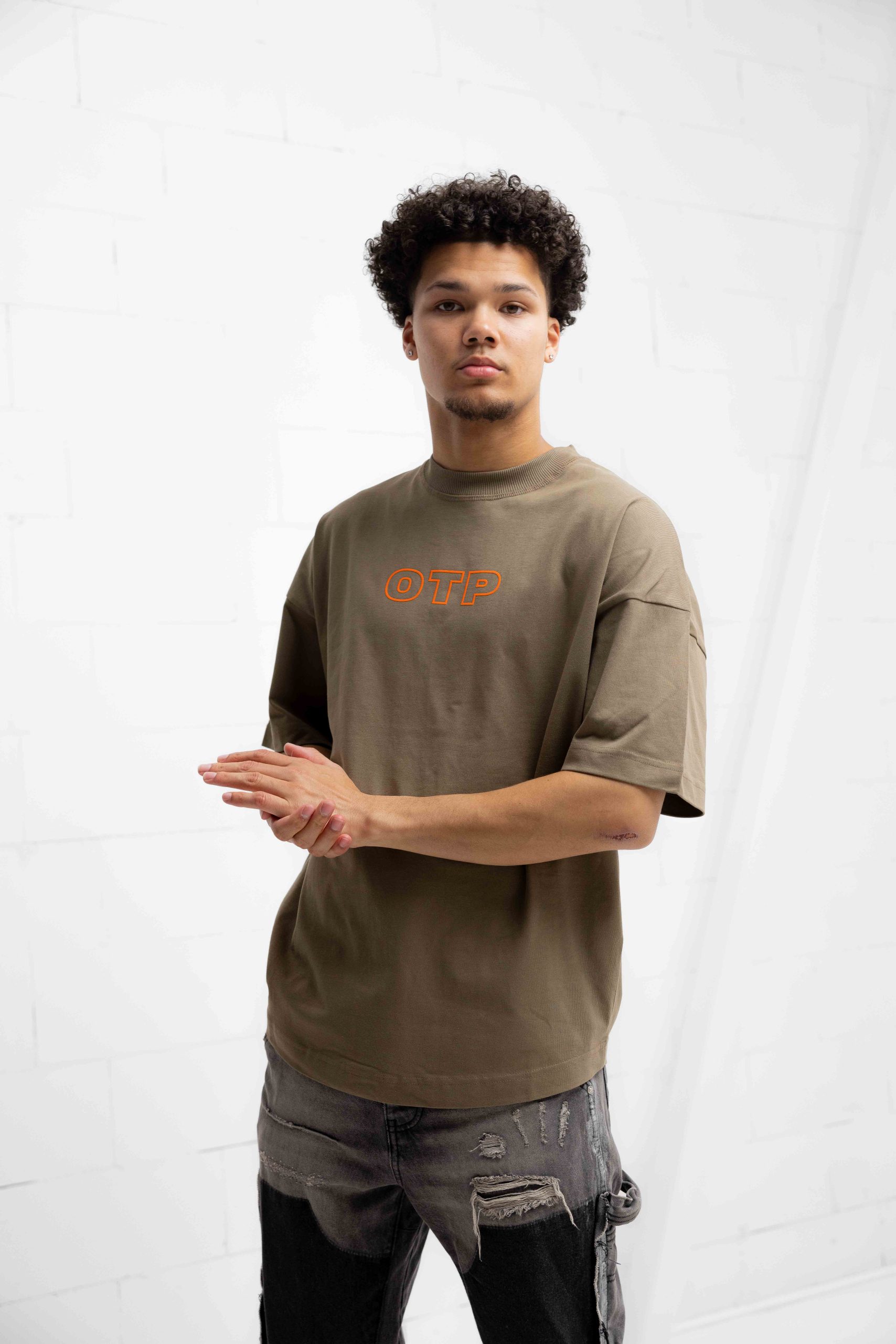 Off The Pitch OTP Oversized T-Shirt Unisex Donkergroen
