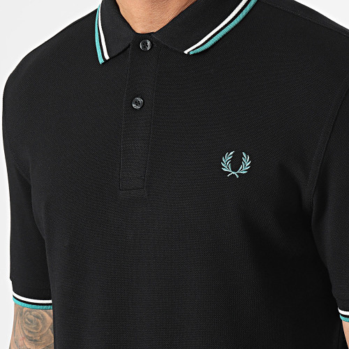 Polo Manches Courtes Twin Tipped M3600 Noir